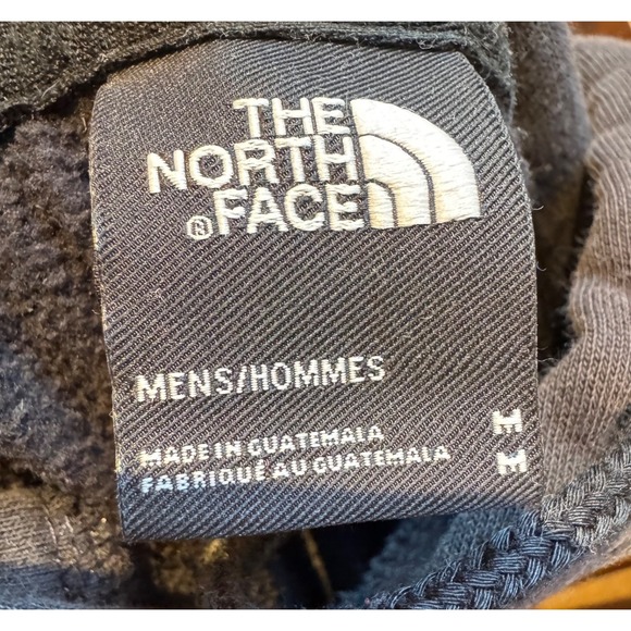 North Face Men's Sz Medium Hoodie Black Logo - Picture 3 of 5